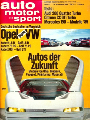 Deckblatt Auto Motor und Sport (23/1984)